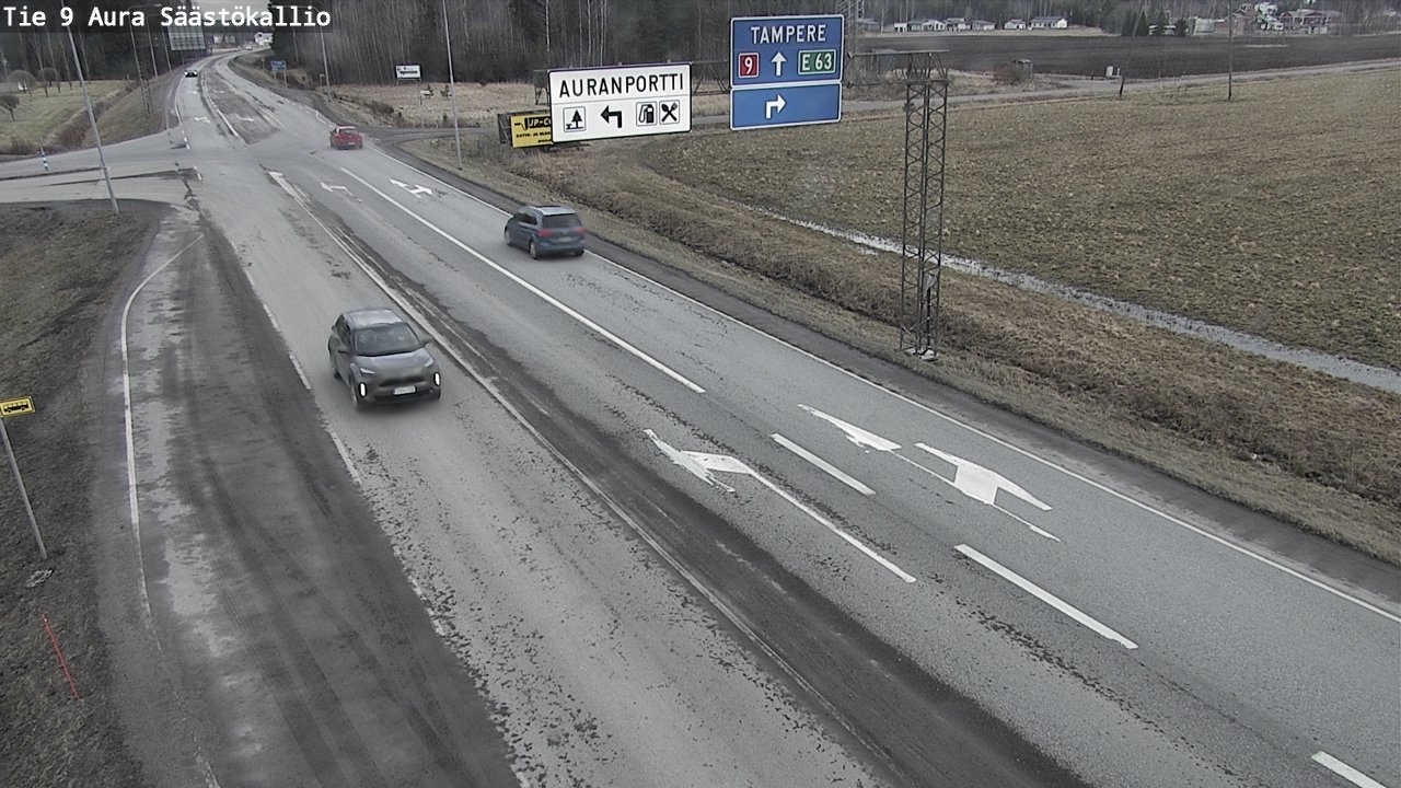 Kelikamerat Kuva Tie 9 Aura, Säästökallio, Aura, Varsinais-Suomi