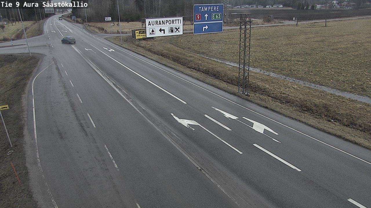 Kelikamerat Kuva Tie 9 Aura, Säästökallio, Aura, Varsinais-Suomi