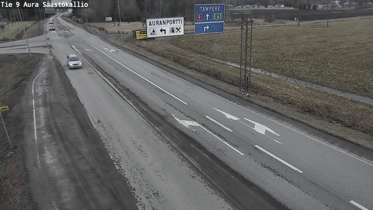 Kelikamerat Kuva Tie 9 Aura, Säästökallio, Aura, Varsinais-Suomi