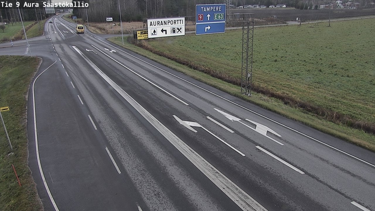 Kelikamerat Kuva Tie 9 Aura, Säästökallio, Aura, Varsinais-Suomi