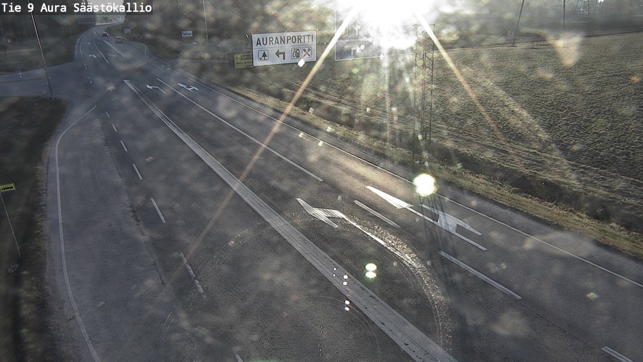 Weather Camera Image Väg 9 Aura, Säästökallio, Aura, Varsinais-Suomi