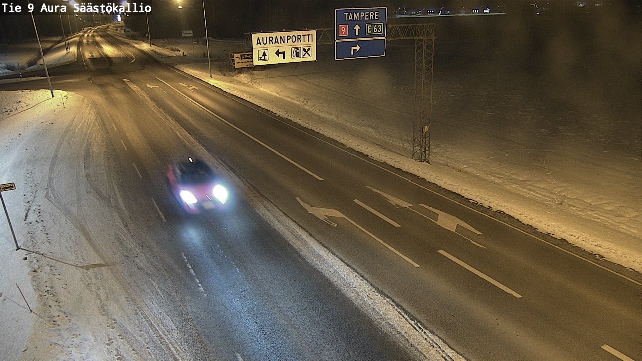 Kelikamerat Kuva Tie 9 Aura, Säästökallio, Aura, Varsinais-Suomi