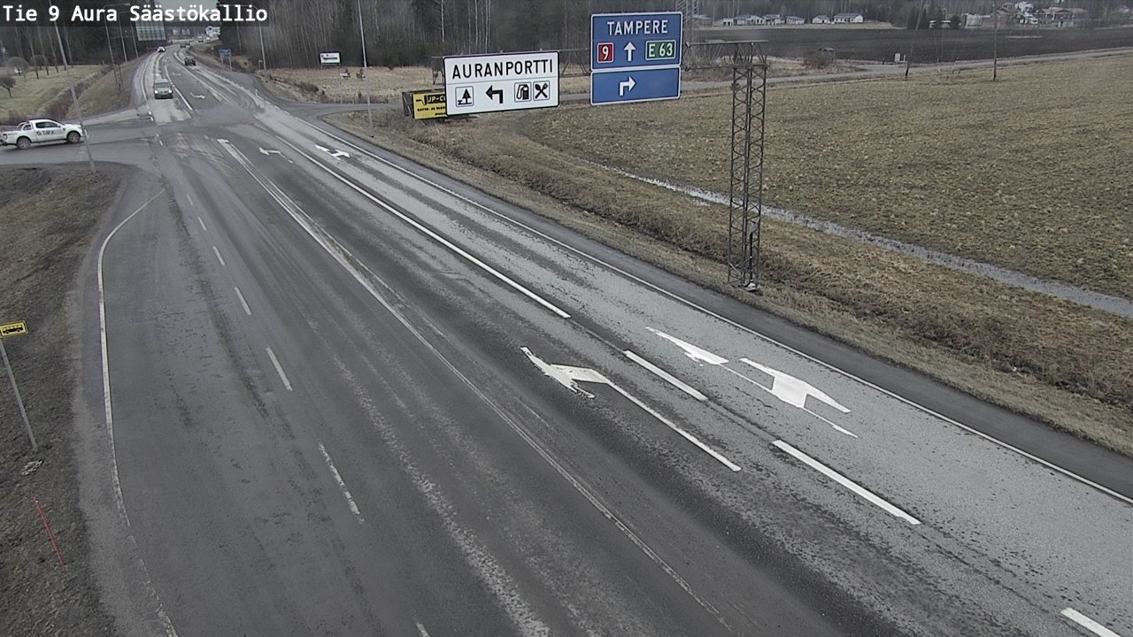 Kelikamerat Kuva Tie 9 Aura, Säästökallio, Aura, Varsinais-Suomi