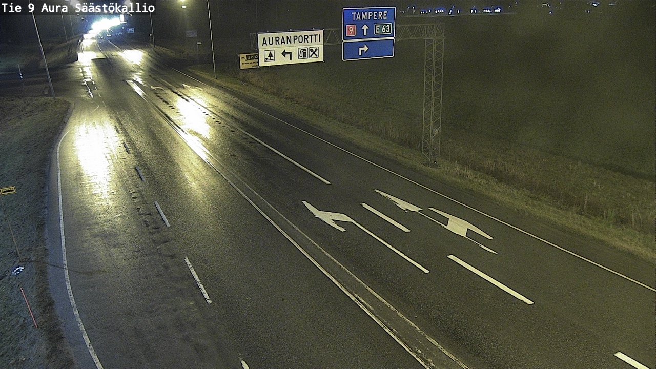 Weather Camera Image Väg 9 Aura, Säästökallio, Aura, Varsinais-Suomi