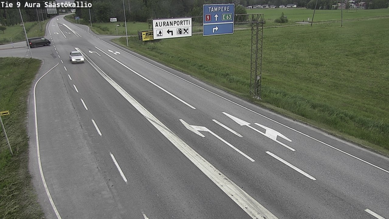 Kelikamerat Kuva Tie 9 Aura, Säästökallio, Aura, Varsinais-Suomi