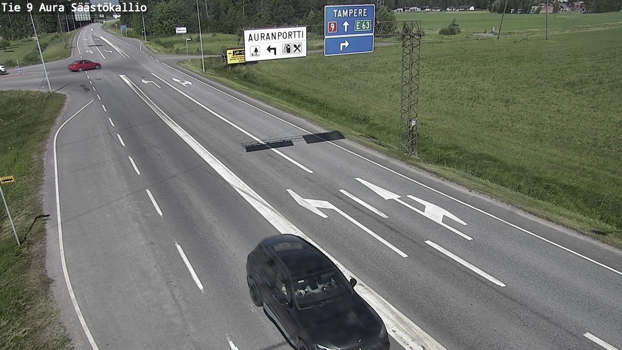 Weather Camera Image Väg 9 Aura, Säästökallio, Aura, Varsinais-Suomi