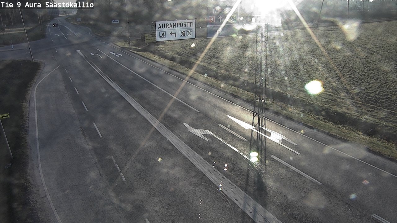 Weather Camera Image Väg 9 Aura, Säästökallio, Aura, Varsinais-Suomi