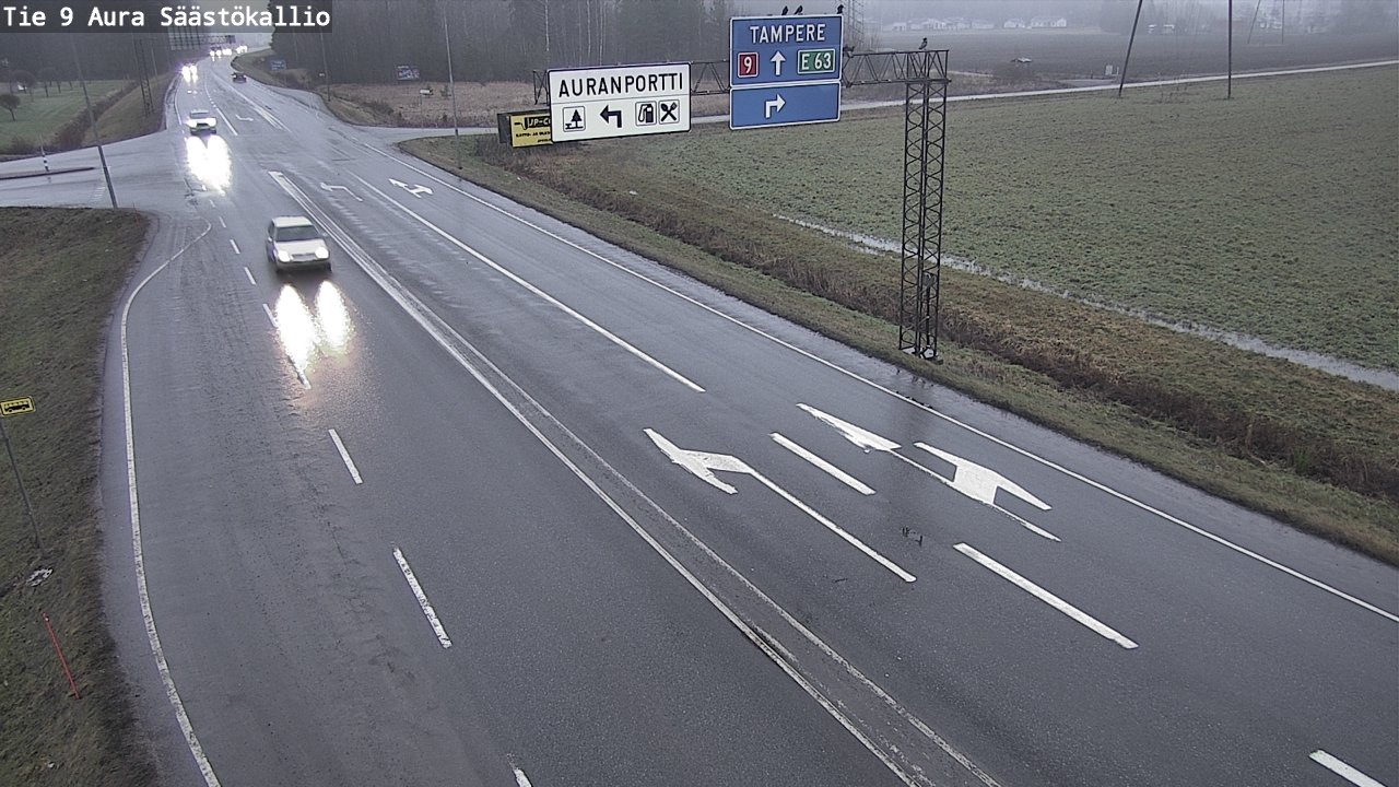 Weather Camera Image Väg 9 Aura, Säästökallio, Aura, Varsinais-Suomi