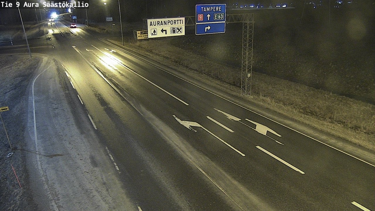 Kelikamerat Kuva Tie 9 Aura, Säästökallio, Aura, Varsinais-Suomi