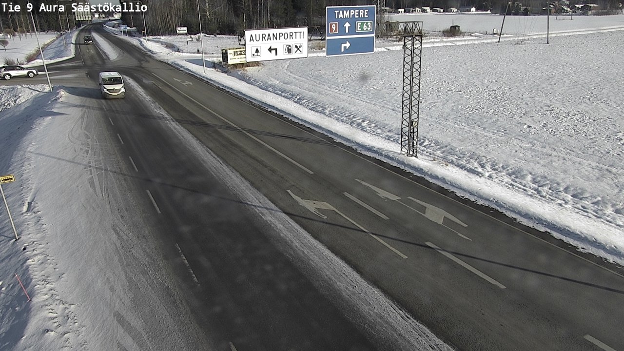 Kelikamerat Kuva Tie 9 Aura, Säästökallio, Aura, Varsinais-Suomi