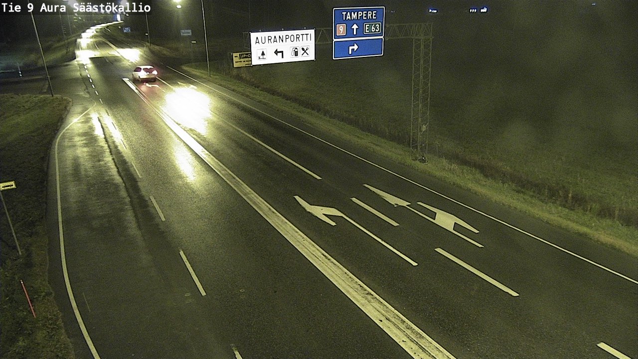 Kelikamerat Kuva Tie 9 Aura, Säästökallio, Aura, Varsinais-Suomi