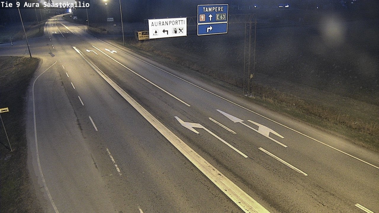 Kelikamerat Kuva Tie 9 Aura, Säästökallio, Aura, Varsinais-Suomi
