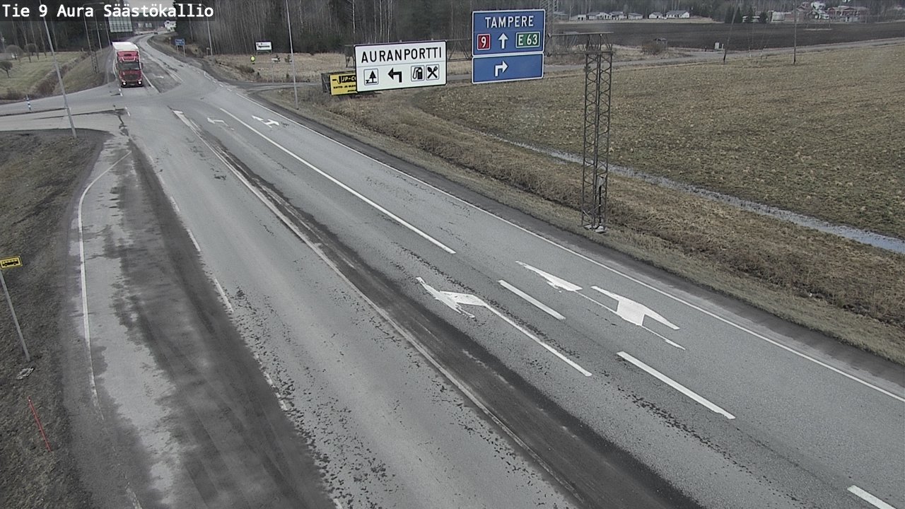 Kelikamerat Kuva Tie 9 Aura, Säästökallio, Aura, Varsinais-Suomi