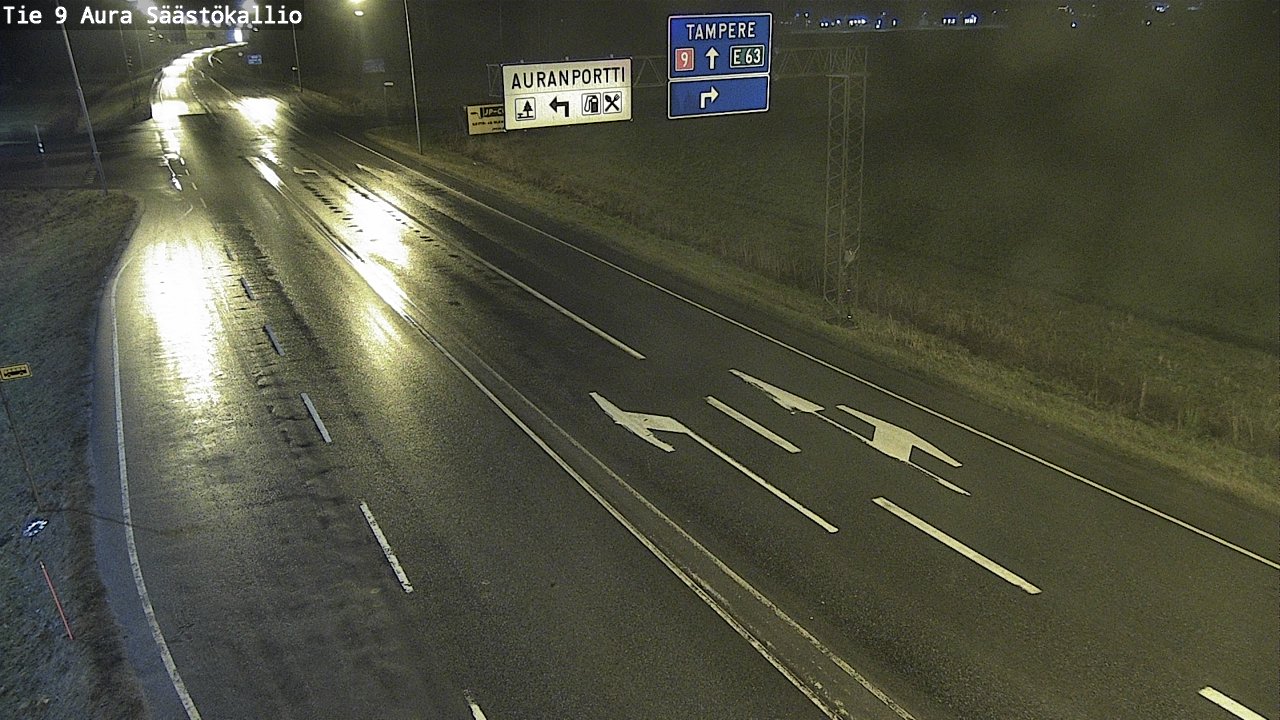 Weather Camera Image Väg 9 Aura, Säästökallio, Aura, Varsinais-Suomi