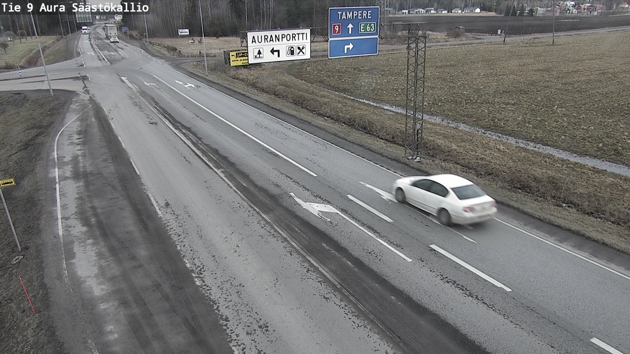 Kelikamerat Kuva Tie 9 Aura, Säästökallio, Aura, Varsinais-Suomi