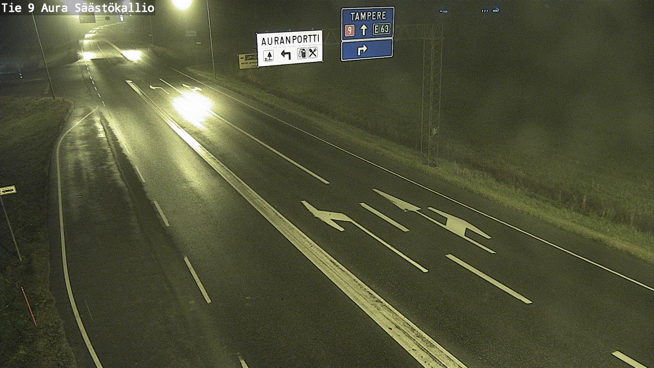 Kelikamerat Kuva Tie 9 Aura, Säästökallio, Aura, Varsinais-Suomi