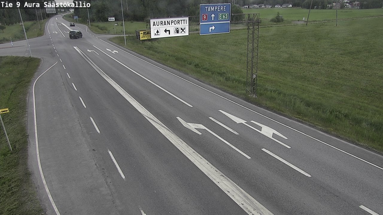 Kelikamerat Kuva Tie 9 Aura, Säästökallio, Aura, Varsinais-Suomi
