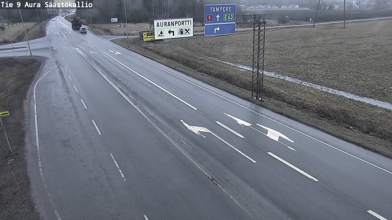 Kelikamerat Kuva Tie 9 Aura, Säästökallio, Aura, Varsinais-Suomi