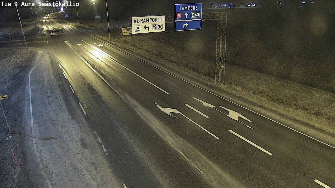 Kelikamerat Kuva Tie 9 Aura, Säästökallio, Aura, Varsinais-Suomi