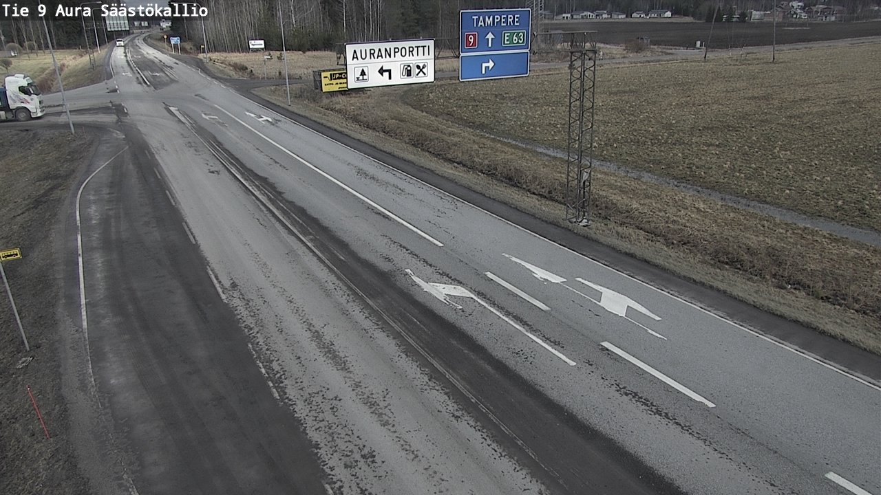 Kelikamerat Kuva Tie 9 Aura, Säästökallio, Aura, Varsinais-Suomi