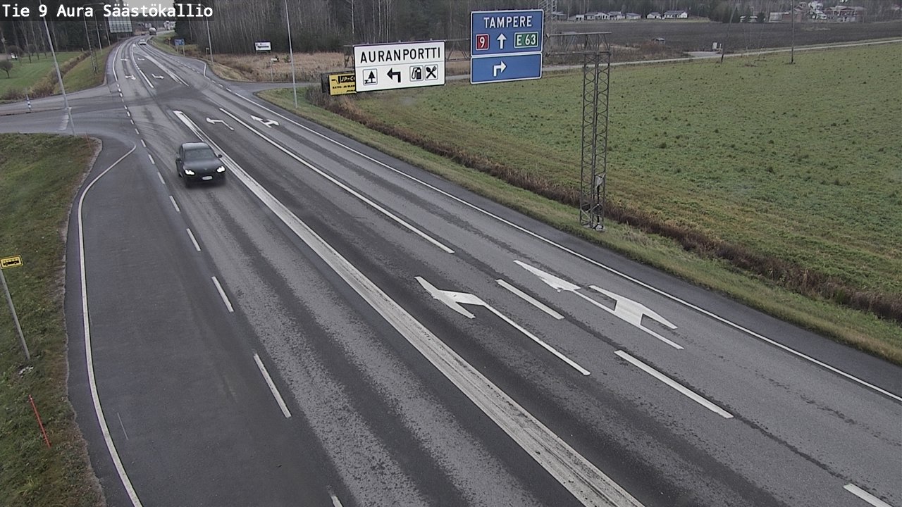 Kelikamerat Kuva Tie 9 Aura, Säästökallio, Aura, Varsinais-Suomi