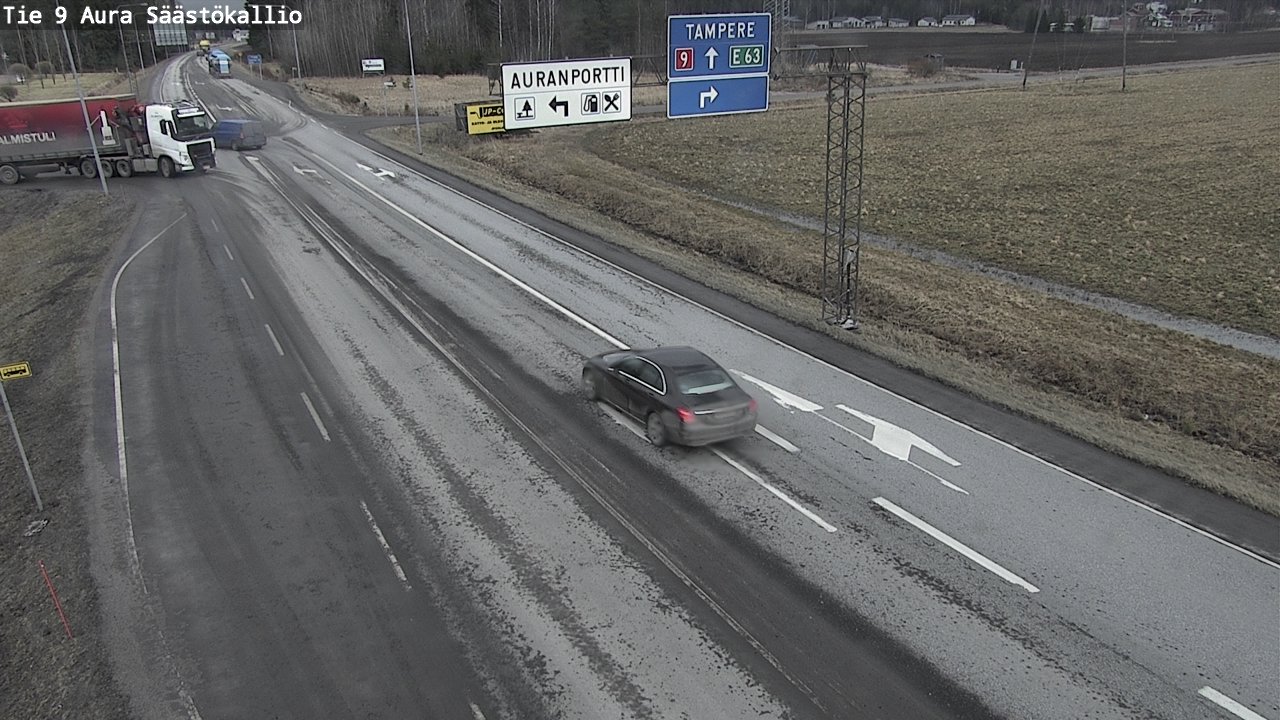 Kelikamerat Kuva Tie 9 Aura, Säästökallio, Aura, Varsinais-Suomi