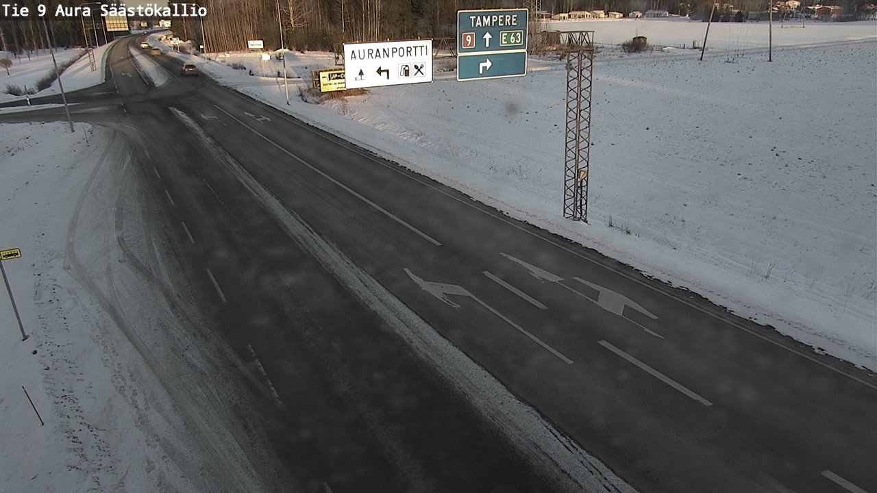 Kelikamerat Kuva Tie 9 Aura, Säästökallio, Aura, Varsinais-Suomi