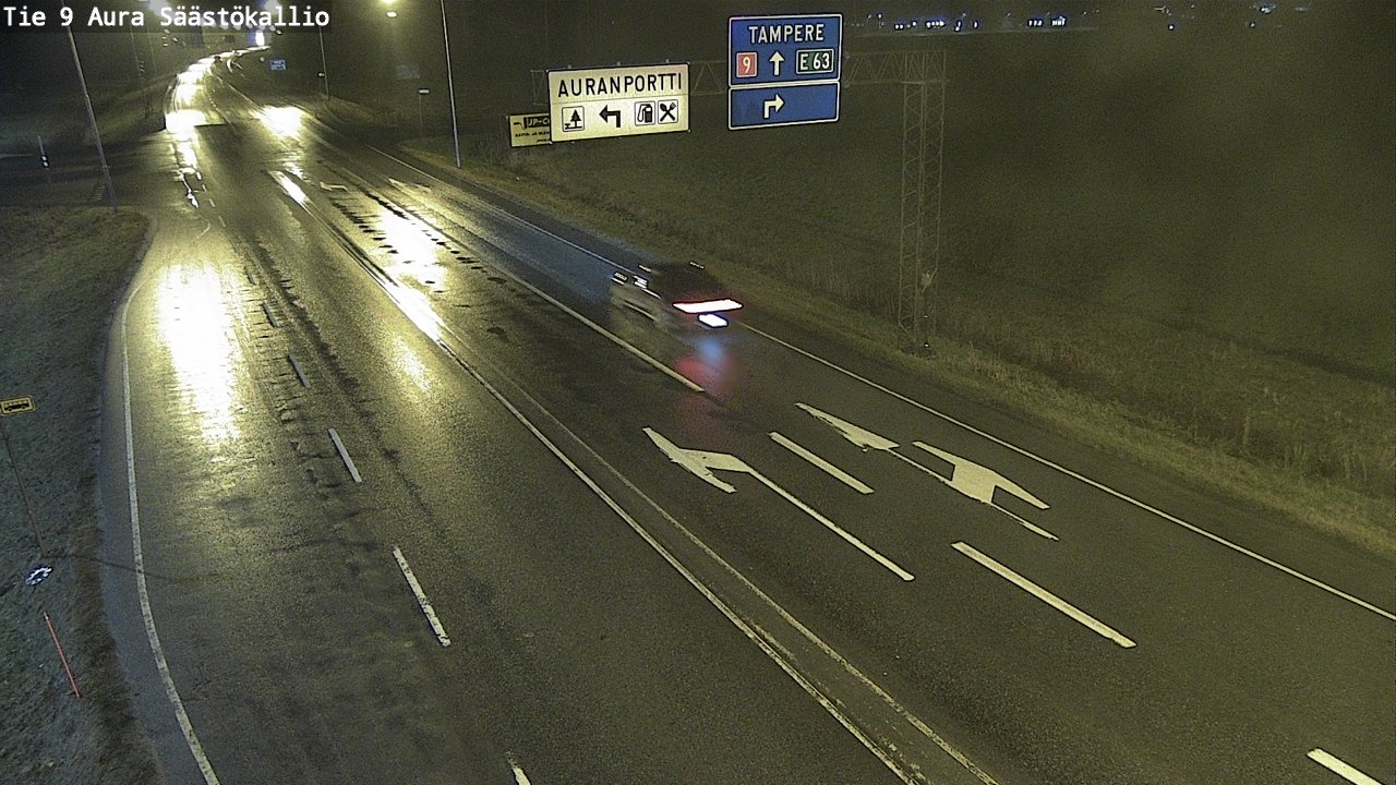 Weather Camera Image Väg 9 Aura, Säästökallio, Aura, Varsinais-Suomi