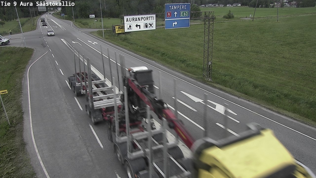 Weather Camera Image Väg 9 Aura, Säästökallio, Aura, Varsinais-Suomi