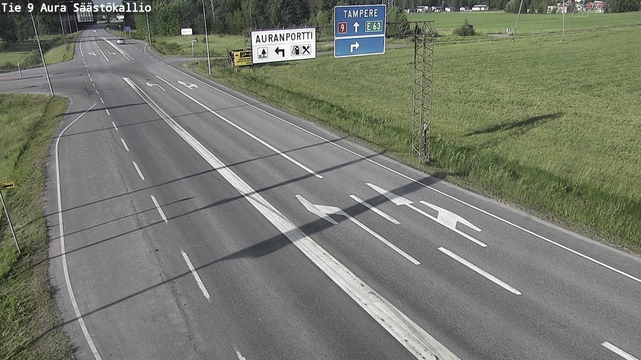 Kelikamerat Kuva Tie 9 Aura, Säästökallio, Aura, Varsinais-Suomi