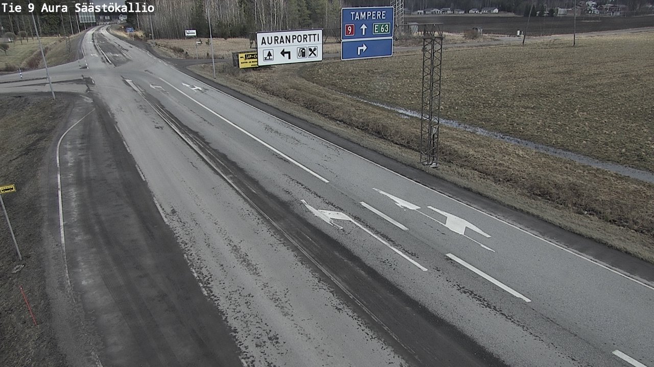 Kelikamerat Kuva Tie 9 Aura, Säästökallio, Aura, Varsinais-Suomi