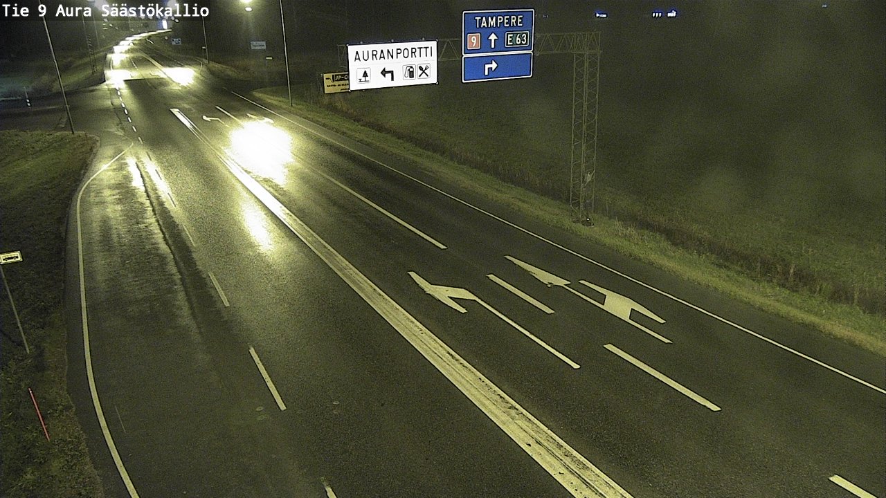 Kelikamerat Kuva Tie 9 Aura, Säästökallio, Aura, Varsinais-Suomi