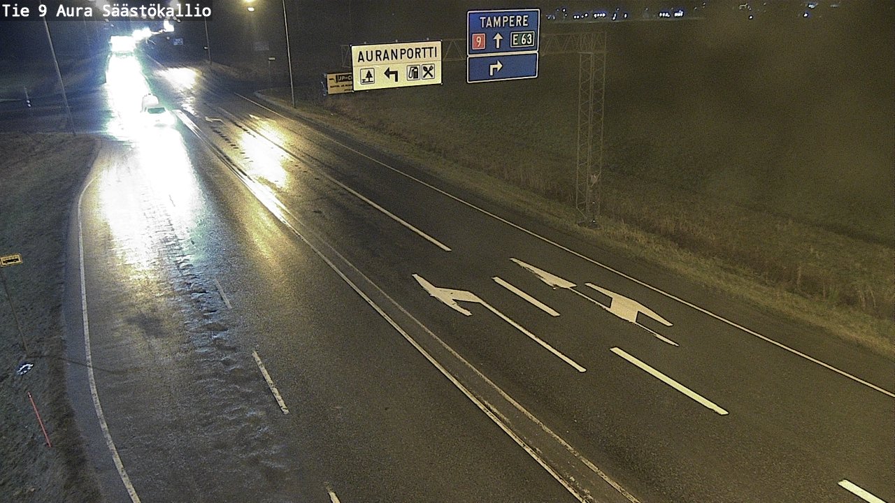 Weather Camera Image Väg 9 Aura, Säästökallio, Aura, Varsinais-Suomi