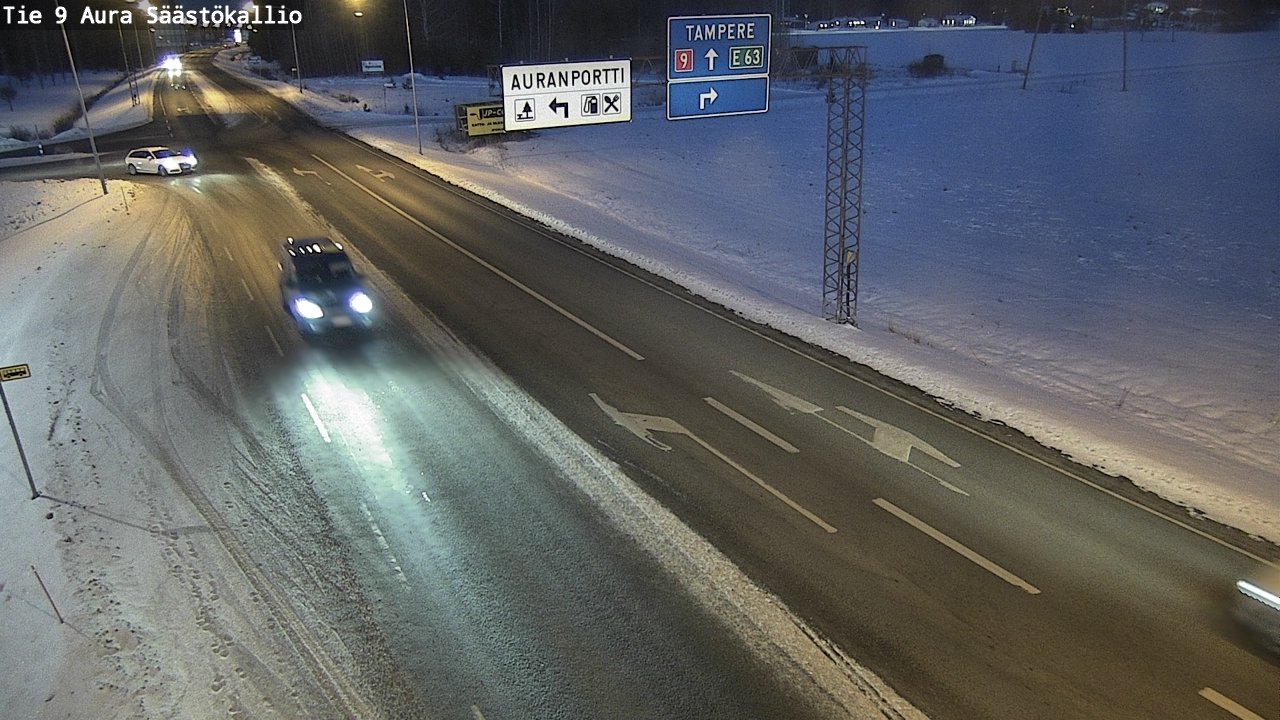 Kelikamerat Kuva Tie 9 Aura, Säästökallio, Aura, Varsinais-Suomi