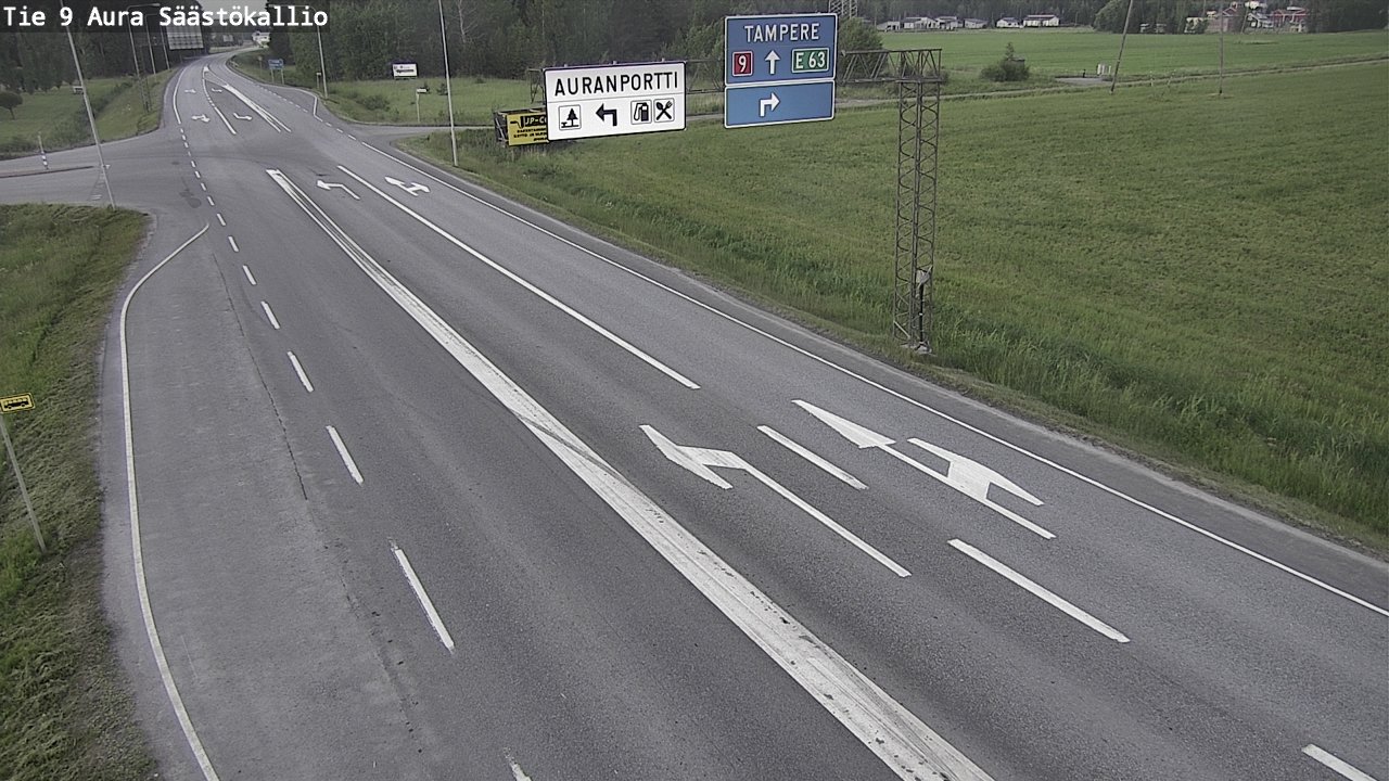 Kelikamerat Kuva Tie 9 Aura, Säästökallio, Aura, Varsinais-Suomi