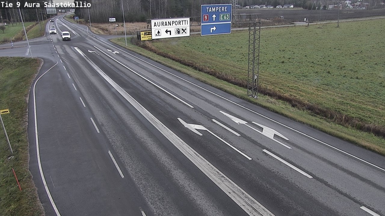 Kelikamerat Kuva Tie 9 Aura, Säästökallio, Aura, Varsinais-Suomi