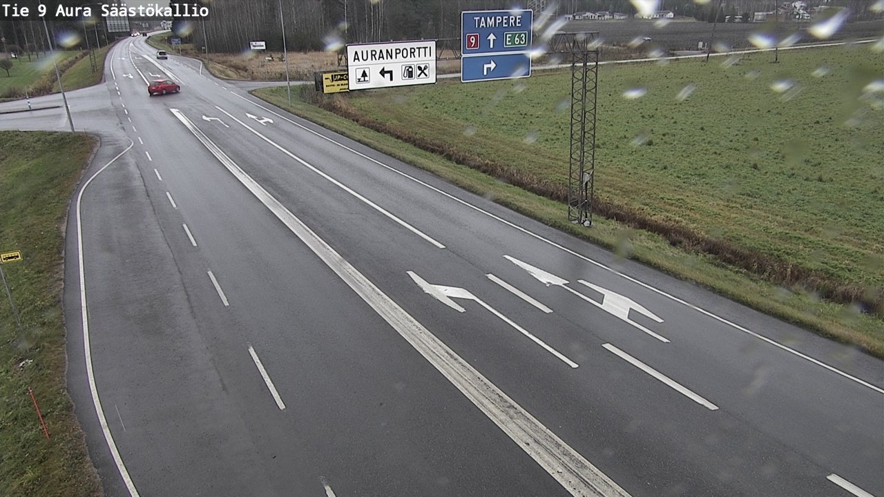 Kelikamerat Kuva Tie 9 Aura, Säästökallio, Aura, Varsinais-Suomi