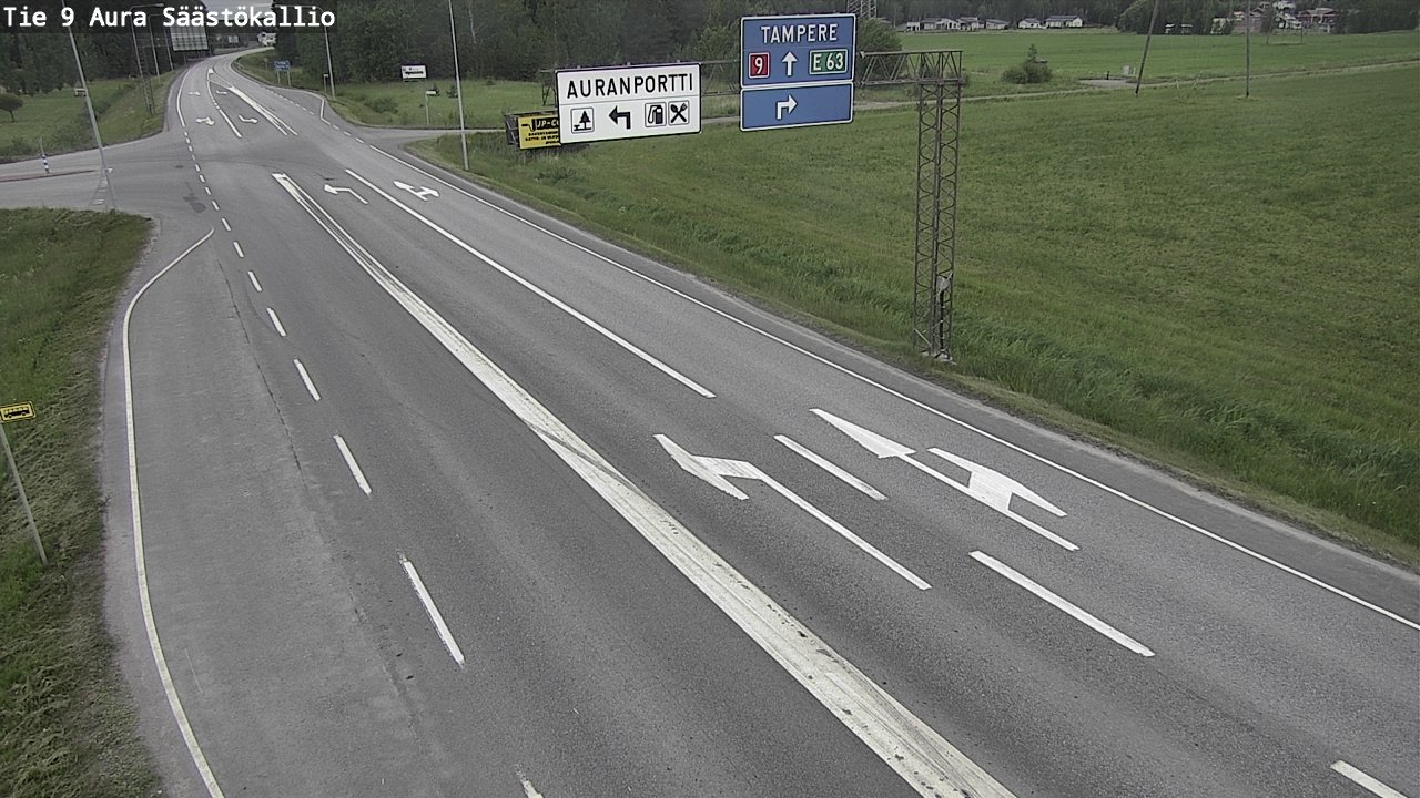 Kelikamerat Kuva Tie 9 Aura, Säästökallio, Aura, Varsinais-Suomi