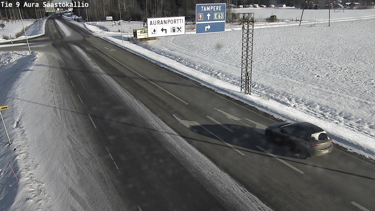 Kelikamerat Kuva Tie 9 Aura, Säästökallio, Aura, Varsinais-Suomi