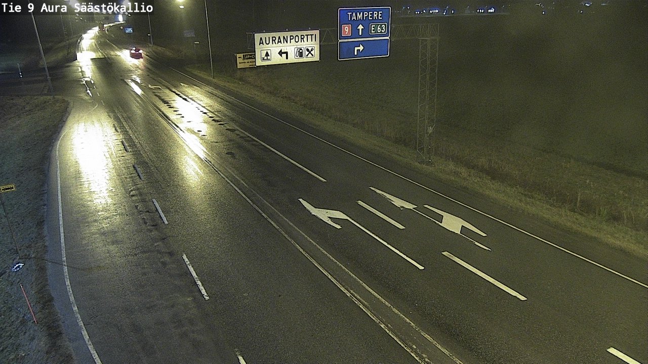 Weather Camera Image Väg 9 Aura, Säästökallio, Aura, Varsinais-Suomi