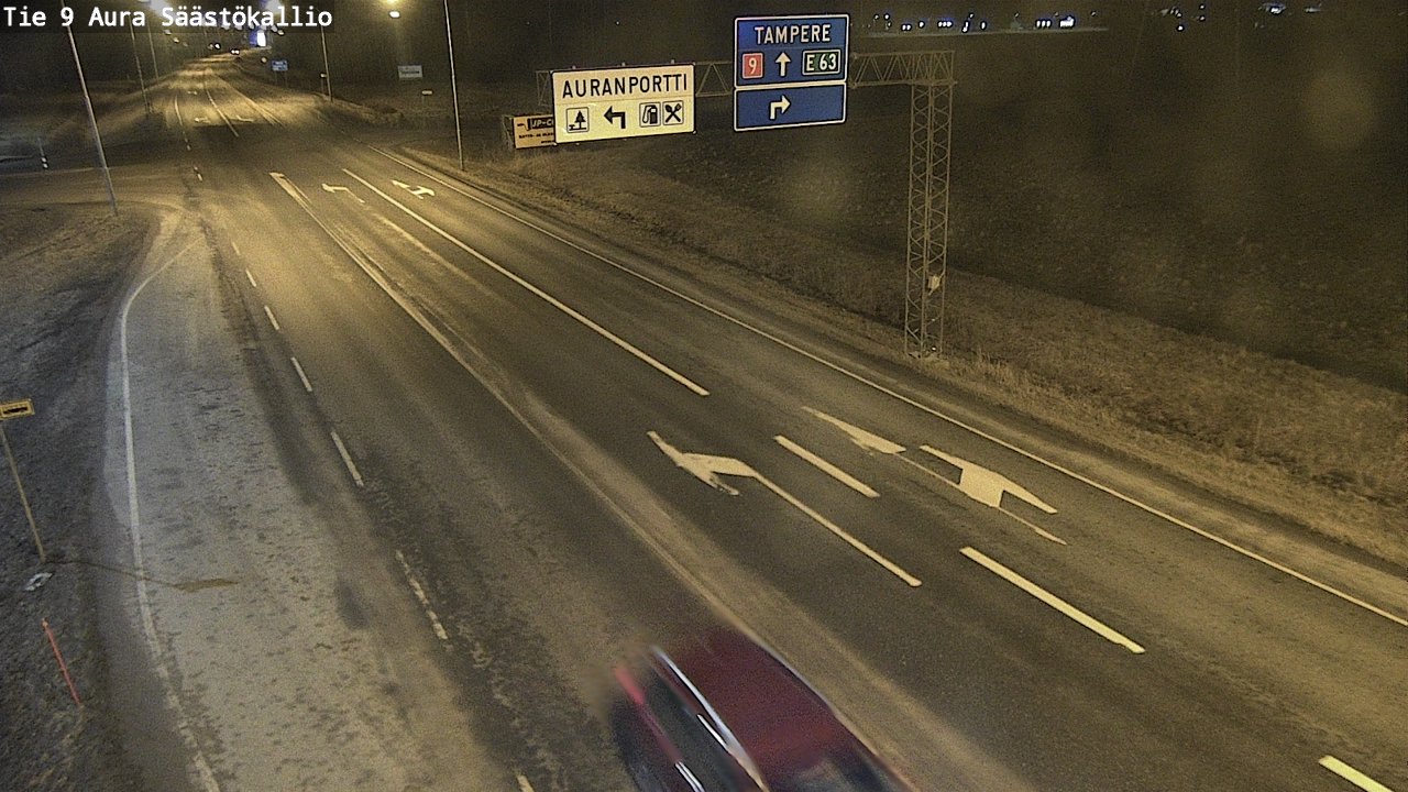 Kelikamerat Kuva Tie 9 Aura, Säästökallio, Aura, Varsinais-Suomi