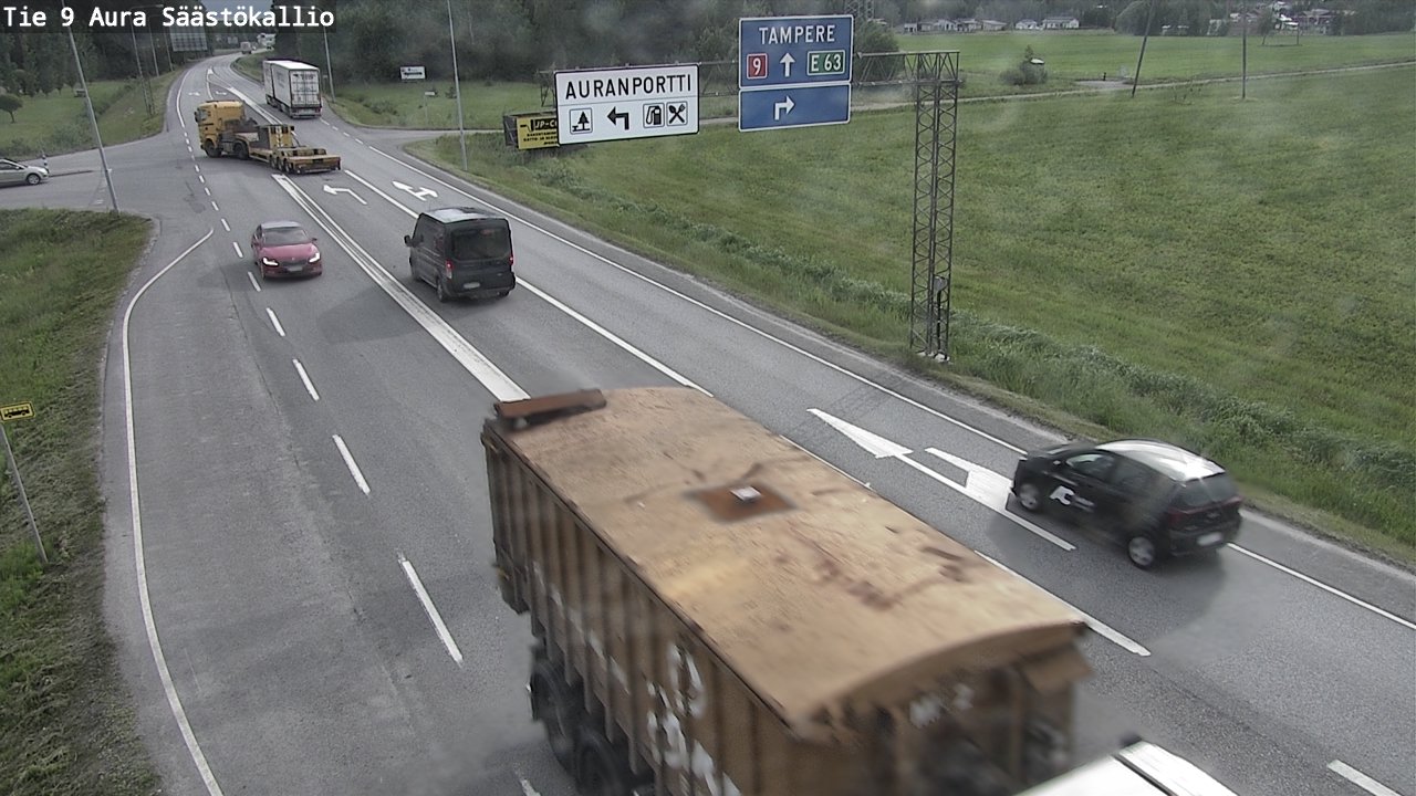 Weather Camera Image Väg 9 Aura, Säästökallio, Aura, Varsinais-Suomi