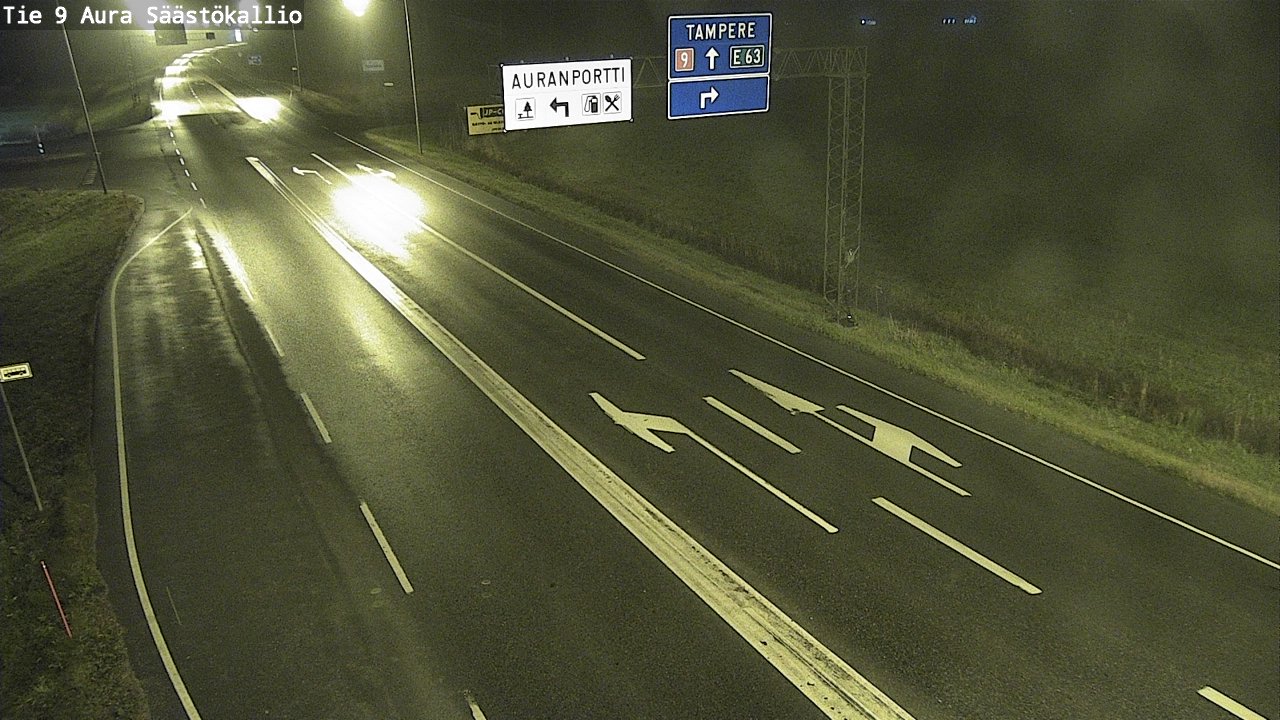 Kelikamerat Kuva Tie 9 Aura, Säästökallio, Aura, Varsinais-Suomi