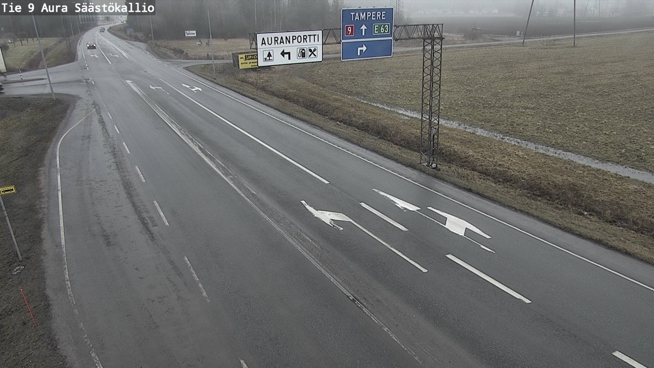 Kelikamerat Kuva Tie 9 Aura, Säästökallio, Aura, Varsinais-Suomi