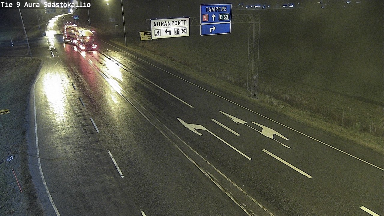 Weather Camera Image Väg 9 Aura, Säästökallio, Aura, Varsinais-Suomi