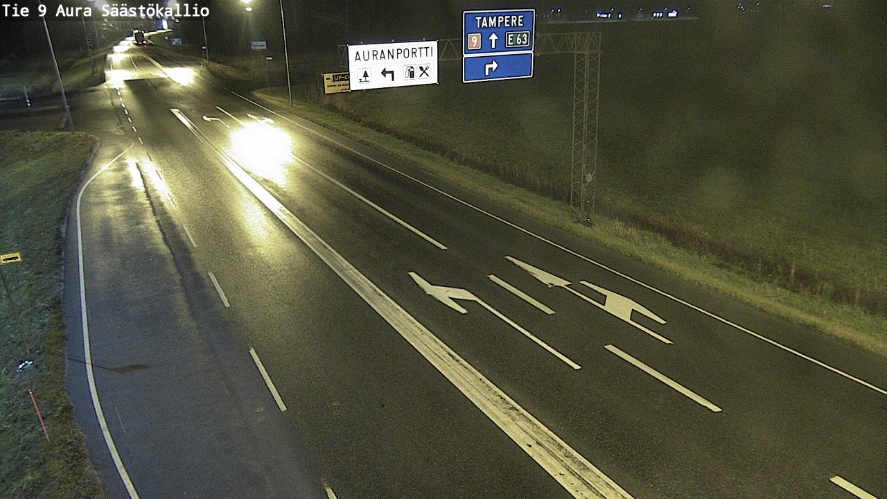 Kelikamerat Kuva Tie 9 Aura, Säästökallio, Aura, Varsinais-Suomi