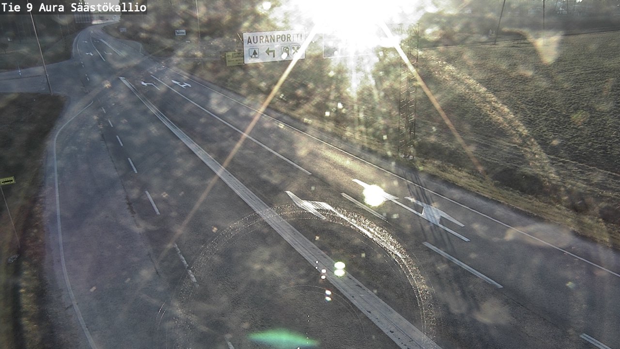 Weather Camera Image Väg 9 Aura, Säästökallio, Aura, Varsinais-Suomi