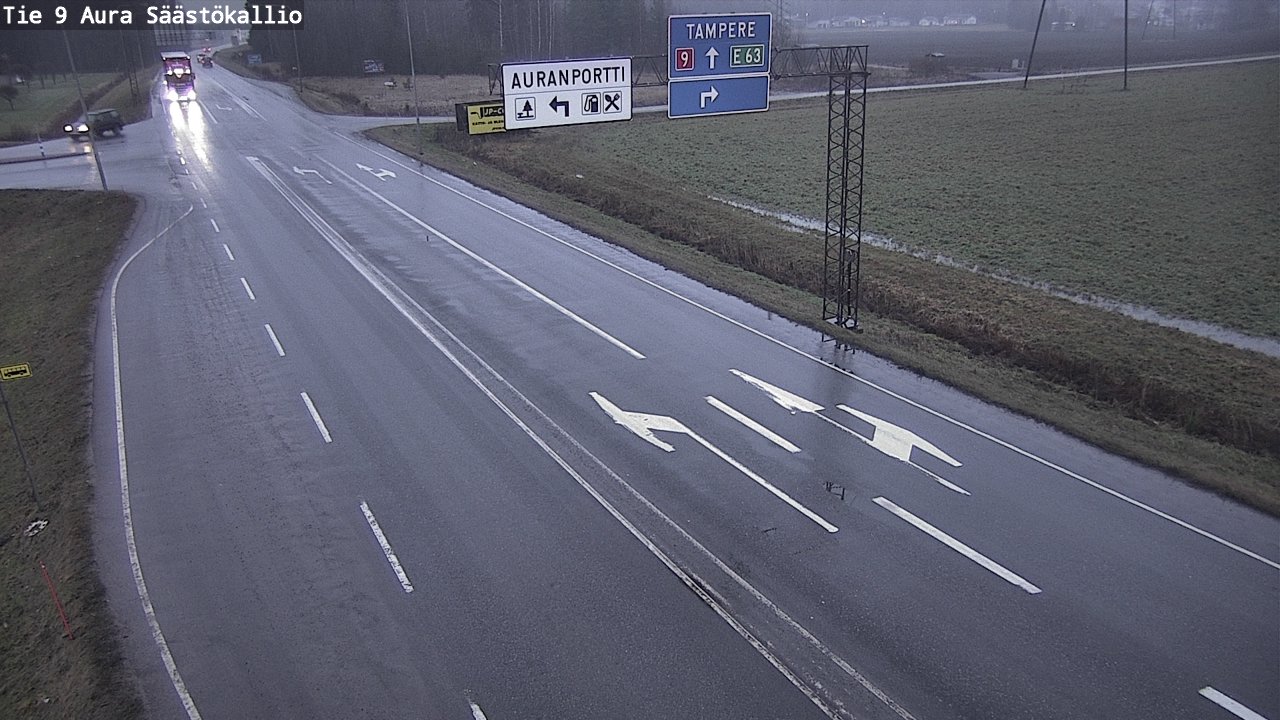 Weather Camera Image Väg 9 Aura, Säästökallio, Aura, Varsinais-Suomi