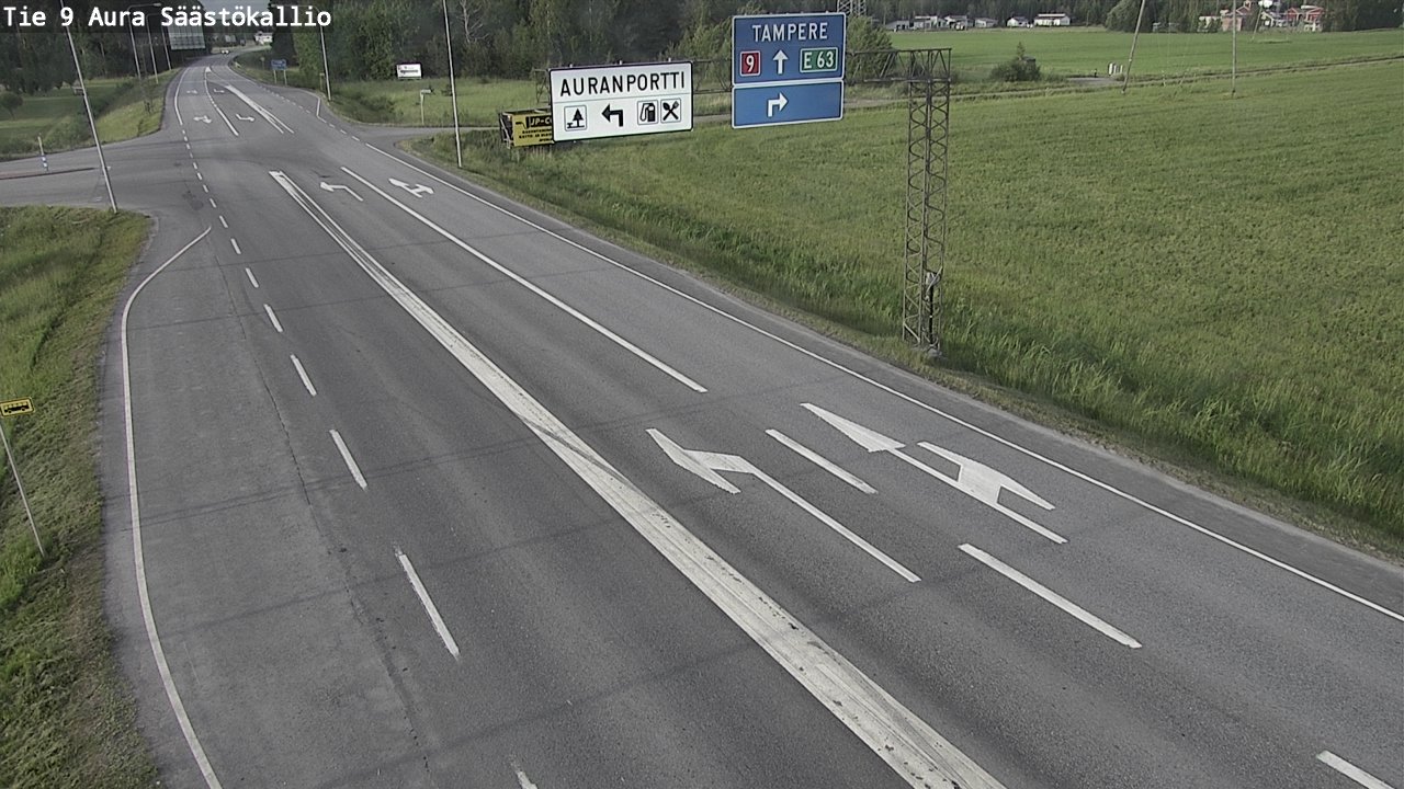 Kelikamerat Kuva Tie 9 Aura, Säästökallio, Aura, Varsinais-Suomi