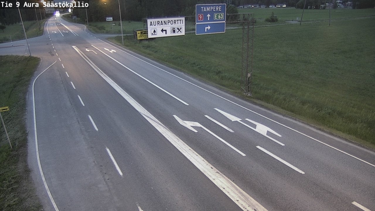 Kelikamerat Kuva Tie 9 Aura, Säästökallio, Aura, Varsinais-Suomi